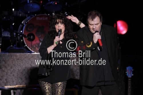 Amerikanische Rocksänger Meat Loaf gastiert gastiert in Begleitung der amerikanischen Sängerin Patricia 