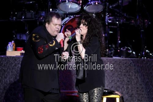 Amerikanische Rocksänger Meat Loaf gastiert gastiert in Begleitung der amerikanischen Sängerin Patricia 