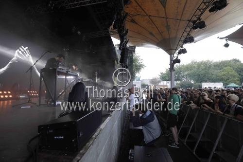 Deutsche Musikgruppe Moderat gastiert im Rahmen des c/o pop Festivals 2017 auf ihrer 