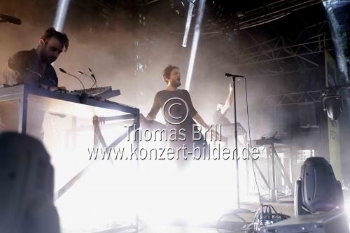 Deutsche Musikgruppe Moderat gastiert im Rahmen des c/o pop Festivals 2017 auf ihrer 