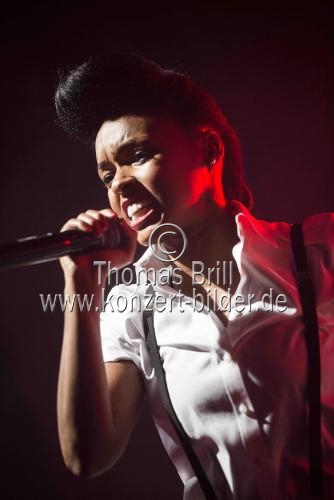 Amerikanische Soul- und Funk-Sängerin Janelle Monáe gastiert auf ihrer 