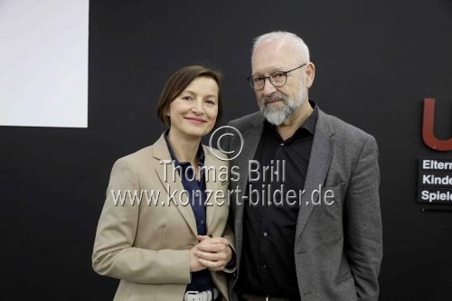 Deutsche Politikwissenschaftler Herfried und Marina Münkler lesen und sprechen mit Moderator Gert Scobel über ihr Buch 