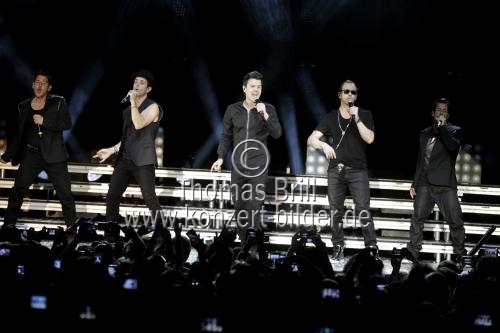 Amerikanische Popgruppe New Kids On The Block gastiert auf ihrer 