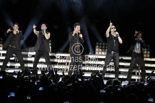 Amerikanische Popgruppe New Kids On The Block gastiert auf ihrer 