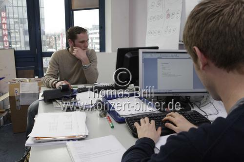 Mitglieder des Organisationsforum Wirtschaftskongress (OFW) bei der Organisation des 