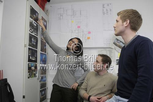 Mitglieder des Organisationsforum Wirtschaftskongress (OFW) bei der Organisation des 