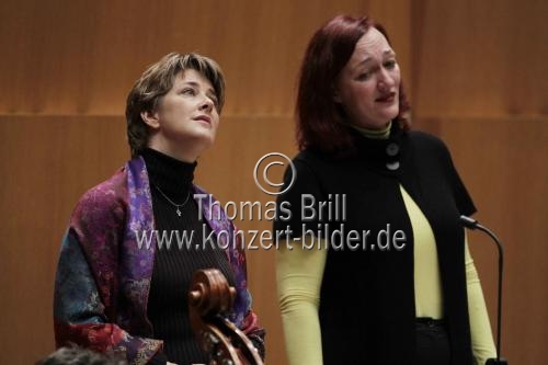 Christiane Oelze und Michaela Schuster begleitet das Gürzenich-Orchester Köln unter der Leitung von Markus Stenz in der Philharmonie Köln (© Thomas Brill)