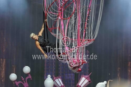 Amerikanische Pop-Rock-Sängerin P!NK gastierte auf ihrer 