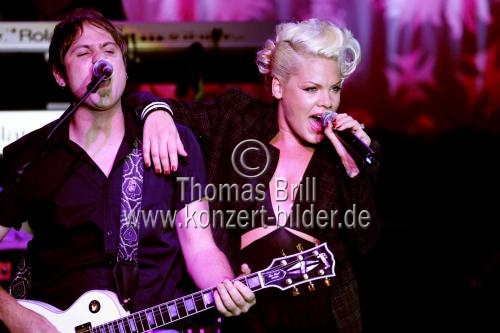 Amerikanische Popsängerin P!NK gab auf ihrer 