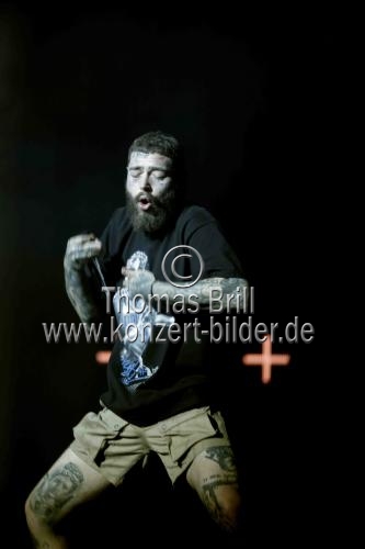 Amerikanische Rapper Austin Richard Post alias Post Malone gastiert auf seiner „Twelve Carat“-Tour in der Lanxess-Arena Köln (&copy; Thomas Brill)
