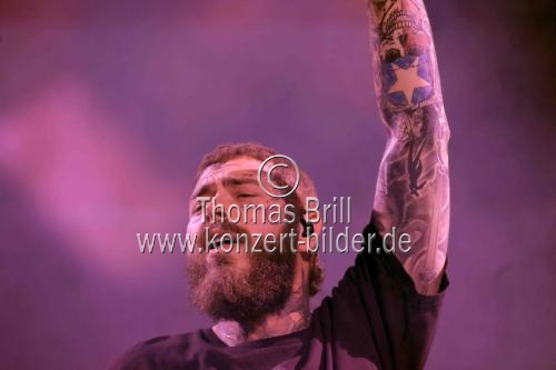 Amerikanische Rapper Austin Richard Post alias Post Malone gastiert auf seiner „Twelve Carat“-Tour in der Lanxess-Arena Köln (&copy; Thomas Brill)