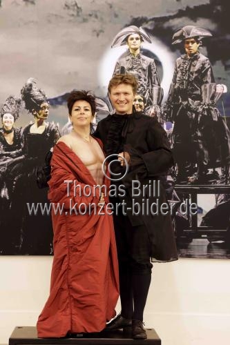 Italienische Opernsängerin Sonia Prina und der Österreichischer Bassbariton Matthias Hoffmann im Interview bezüglich der Wiederaufnahme „Giulio Cesare in Egitto“ von Georg Friedrich Händel am 05. Juli 2025 im Kölner StaatenHaus (&copy; Thomas Brill)