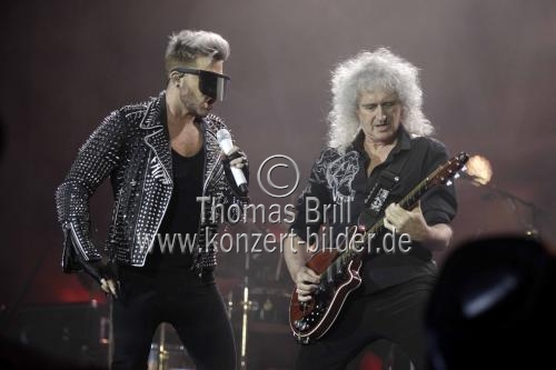 Britische Rock-Band Queen gastiert mit Sänger Adam Lambert auf ihrer 