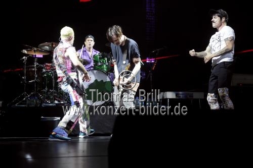 Amerikanische Funkrock- und Alternative-Rockband Red Hot Chili Peppers gastieren auf ihrer 