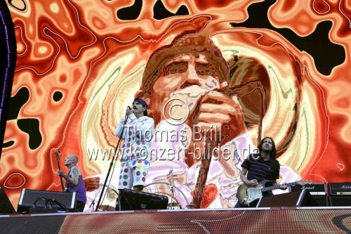 Amerikanische Funkrock- und Alternative-Rockband Red Hot Chili Peppers gastieren auf ihrer 