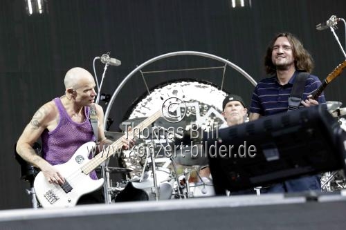 Amerikanische Funkrock- und Alternative-Rockband Red Hot Chili Peppers gastieren auf ihrer 