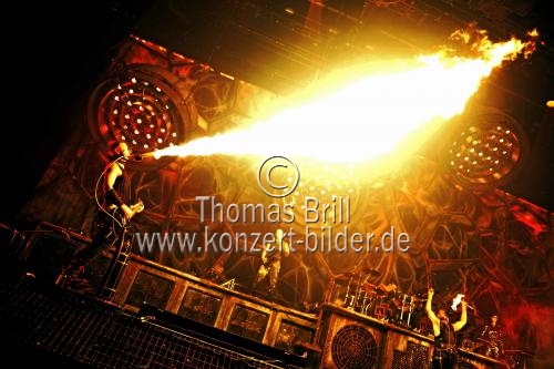 Deutsche Rockband Rammstein gastiert auf ihrer 