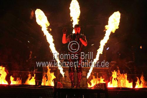 Deutsche Rockband Rammstein gastiert auf ihrer 