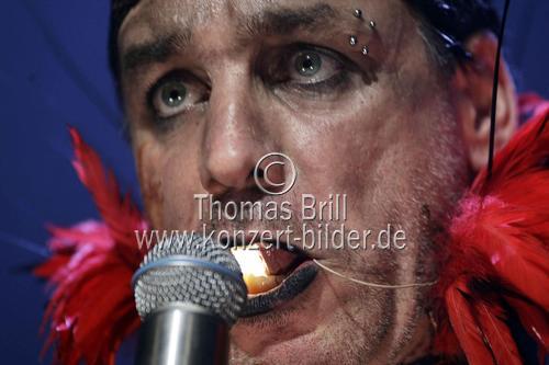 Deutsche Rockband Rammstein gastiert auf ihrer 