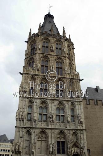 Belgische Carilloneur Frank Deleu spielt im Rahmen des 