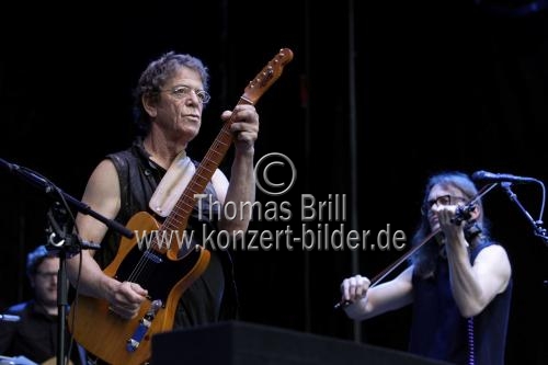 Amerikanische Musiker Lou Reed gastiert auf seiner 