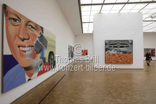 Amerikanische Pop-Art-Maler James Rosenquist gastiert mit der Ausstellung 