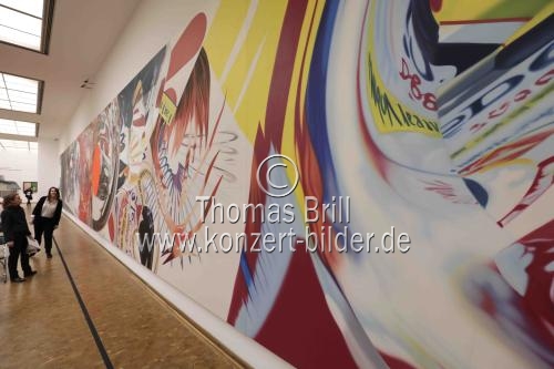 Amerikanische Pop-Art-Maler James Rosenquist gastiert mit der Ausstellung 
