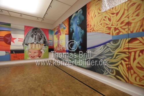 Amerikanische Pop-Art-Maler James Rosenquist gastiert mit der Ausstellung 
