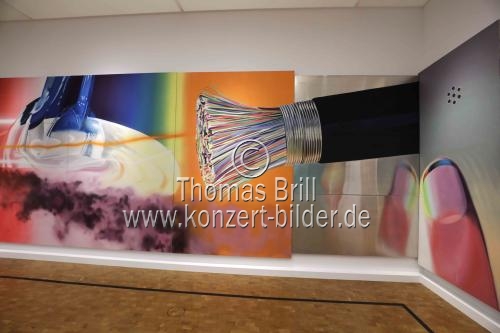 Amerikanische Pop-Art-Maler James Rosenquist gastiert mit der Ausstellung 