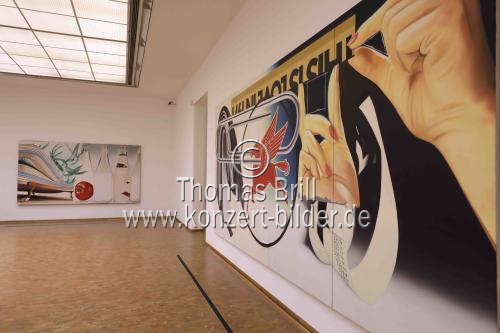 Amerikanische Pop-Art-Maler James Rosenquist gastiert mit der Ausstellung 