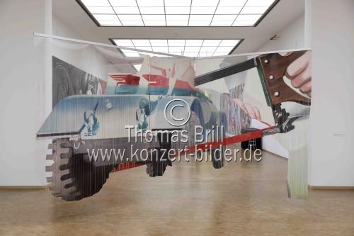 Amerikanische Pop-Art-Maler James Rosenquist gastiert mit der Ausstellung 