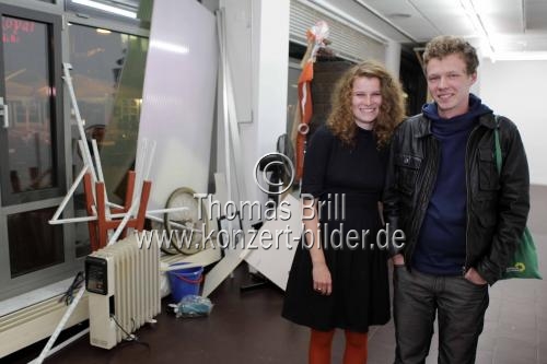 Deutsche und österreichische Künstler Marcel Hiller und Evamaria Schaller sind die Preisträger des Friedrich-Vordemberge- und Chargesheimer-Stipendium 2011 im Stapelhaus Köln (&copy; Thomas Brill)