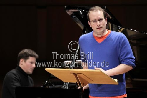 Deutsche Tenor Daniel Behle gastiert in Begleitung des schweizer Pianisten Oliver Schnyder in der Philharmonie Köln (&copy; Thomas Brill)