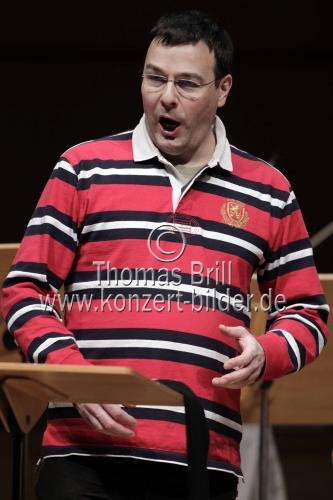 Deutscher Countertenor Andreas Scholl begleitet das Accademia Bizantina unter der Leitung von Stefano Rossi in der Philharmonie Köln (&copy; Thomas Brill)