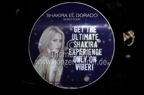 Kolumbianische Pop- und Rock-Sängerin Shakira gastierte auf ihrer 