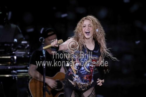 Kolumbianische Pop- und Rock-Sängerin Shakira gastierte auf ihrer 