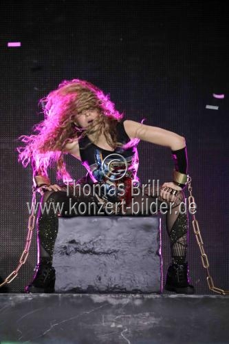 Kolumbianische Pop- und Rock-Sängerin Shakira gastierte auf ihrer 