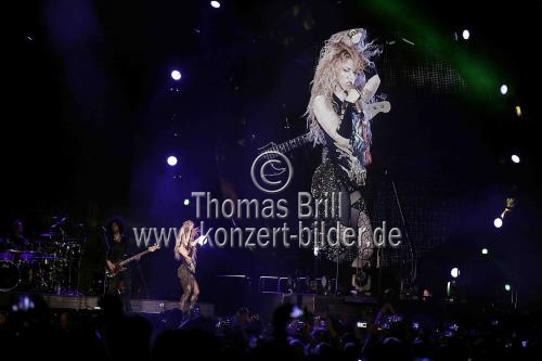 Kolumbianische Pop- und Rock-Sängerin Shakira gastierte auf ihrer 