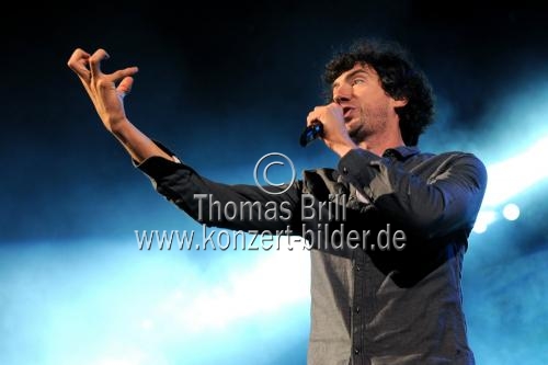 Britische Alternativ-Rockband Snow Patrol gastiert mit ihrem Sänger Gary Lightbody auf ihrer 