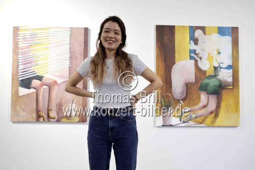 Koreanische Künstlerin Jeehye Song gastiert mit ihrer Ausstellung „Hallo!“ vom 27. Oktober bis 19. November 2022 in der artothek Köln (&copy; Thomas Brill)