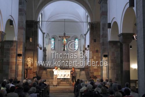 Deutscher Trompeter Markus Stockhausen und die niederlndische Klarinettistin Tara Bouman gastieren mit ihrem Programm 
