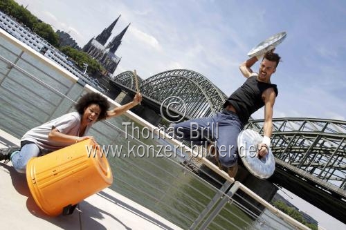 Britische Rhythmusshow STOMP gastiert vom 25. bis 30. August 2015 im Musical Dome Köln (&copy; Thomas Brill)