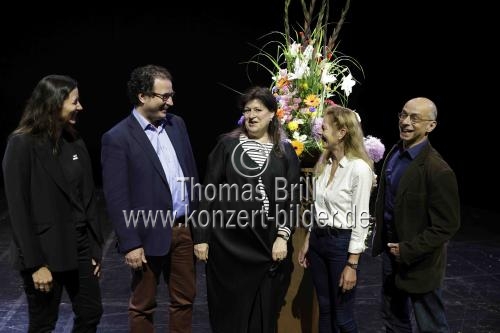 Die scheindenden Opernintendantin Dr. Birgit Meyer blickte bei der Jahrespressekonferenz der Oper Köln auf ihr 10 jähriges Engagement an der Kölner Oper zurück im StaatenHaus in Köln (© Thomas Brill)