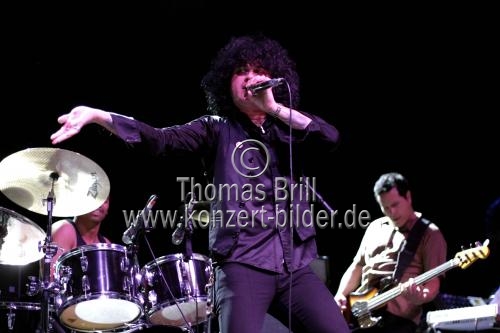 Mexikanisch-puertoricanische Rockband The Mars Volta gastierten mit Sänger Cedric Bixler-Zavala und Gitarristen Omar Alfredo Rodriguez-Lopez auf ihrer 