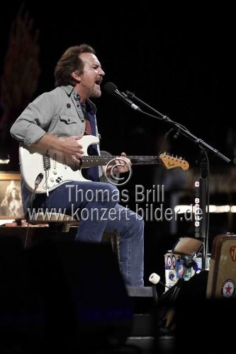 Amerikanische Sänger Eddie Vedder gastiert auf seiner 