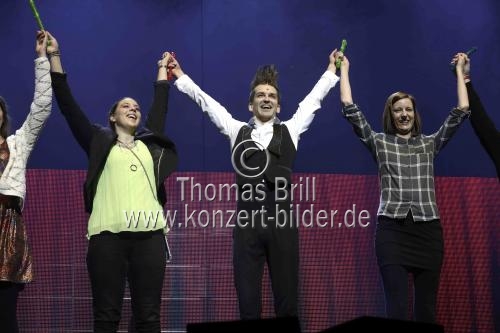 Deutsche Komiker und Blockflötist Gabor Vosteen gastiert bei der Night of the Proms 2018 in der Lanxess-Arena Köln (&copy; Thomas Brill)