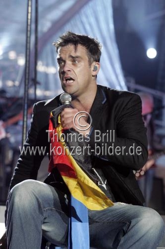 Britischer Rock-Star Robbie Williams auf 