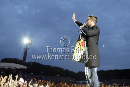 Britischer Rock-Star Robbie Williams auf 