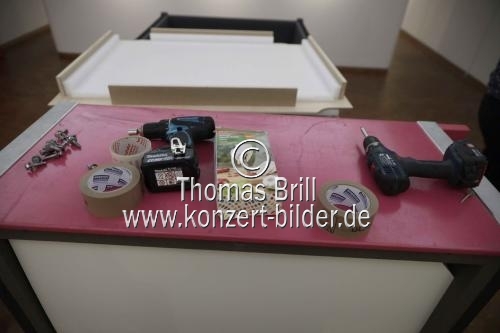 Abbau der Ausstellung 