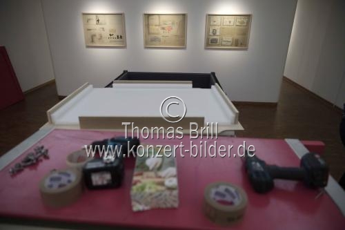 Abbau der Ausstellung 